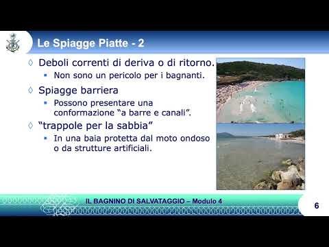 immagine di anteprima del video: Mod 4 Spiagge senza correnti di ritorno Corso di bagnino