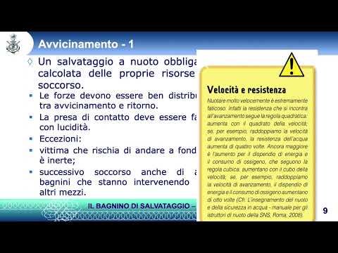 immagine di anteprima del video: Mod 10 Il salvataggio a nuoto Corso di Bagnino